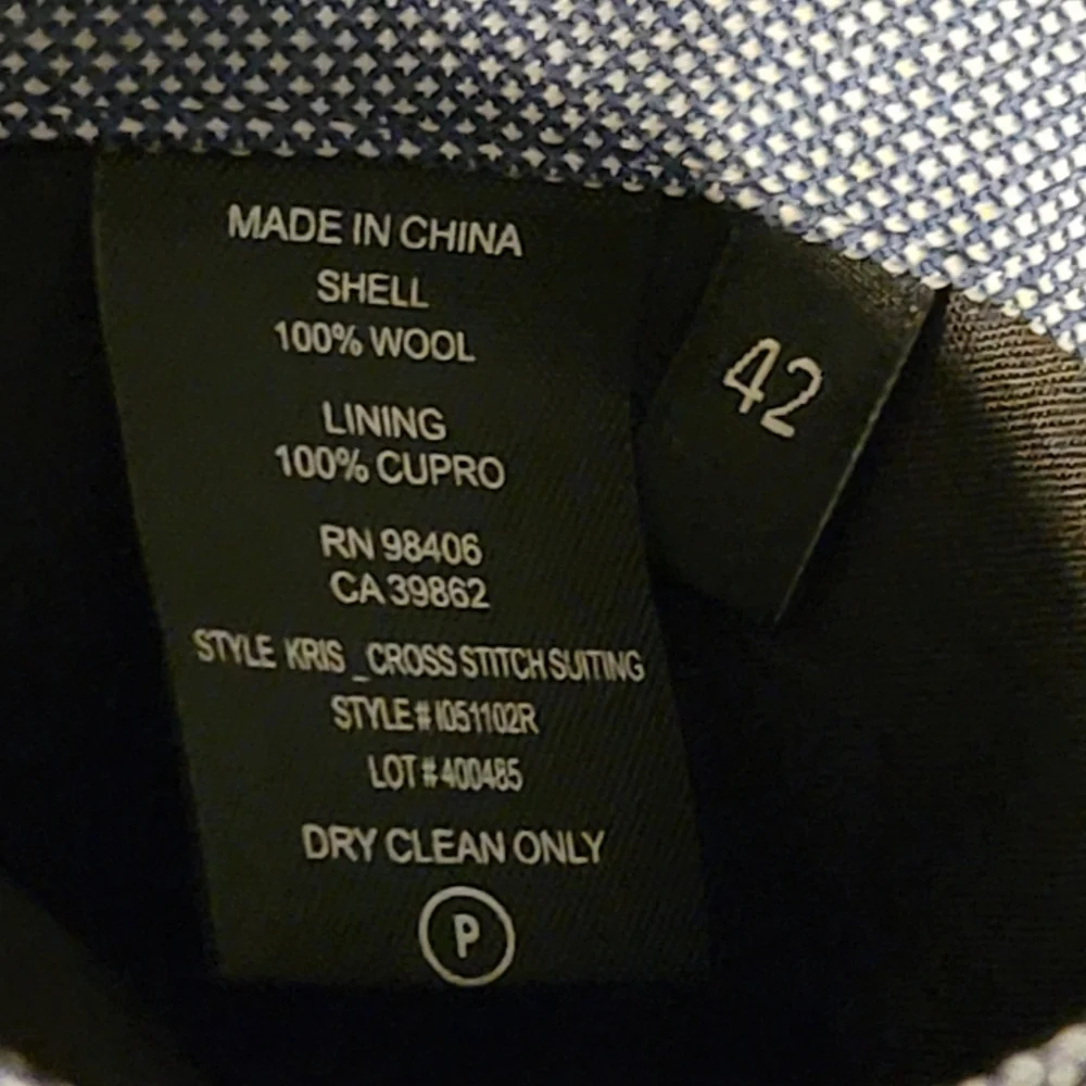 Theory Men's Suit Jacket - Blue Grey - Size 42 R